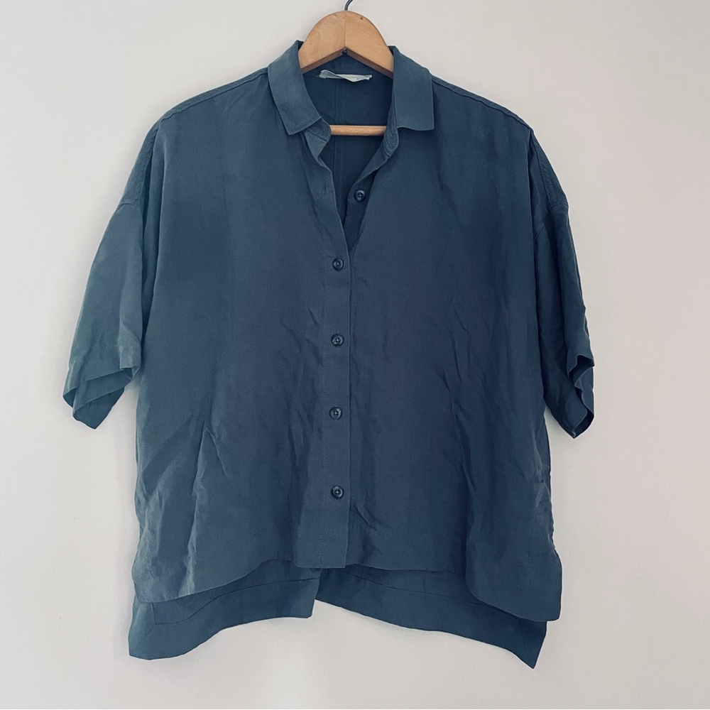 Everlane Gray Casual Button Down Shirt XS